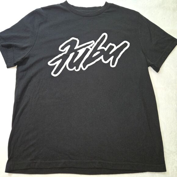 FUBU Mens Short Sleeve T-Shirt. Logo in White  Size XL - Picture 1 of 4